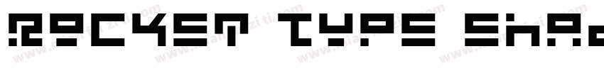 Rocket Type Shadow Italic字体转换